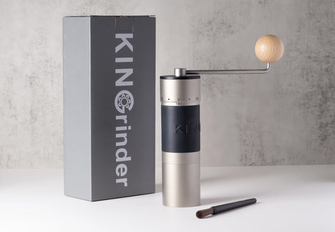 KINGrinder K6 stainless burr close-up highlighting sharp edges for consistent grind