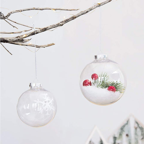 Kingrol decorated ornaments hanging on a branch showing finished décor appeal