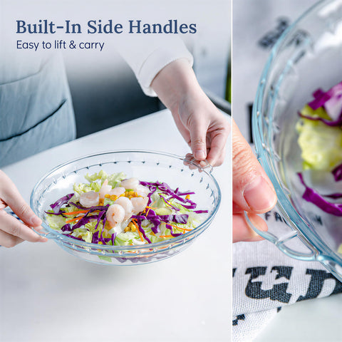 Kingrol hand gripping plate handle showing safe transport from oven to table