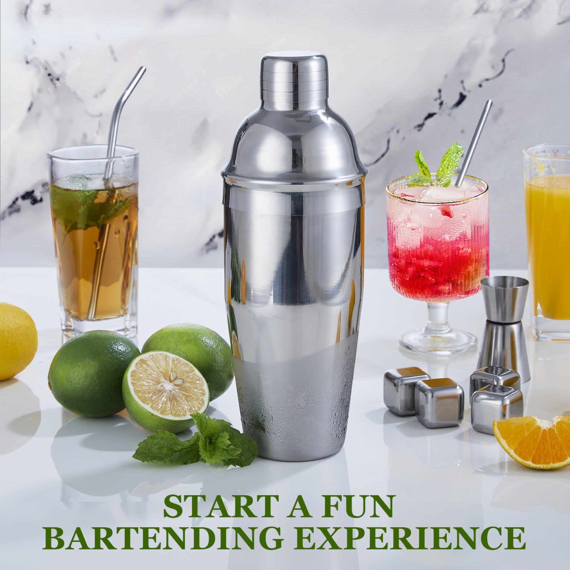 KINGROW recipe cards and tools together helping beginners mix cocktails confidently