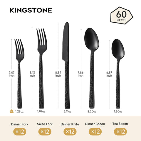 KINGSTONE hammered handle close-up showing texture and sturdy grip benefit