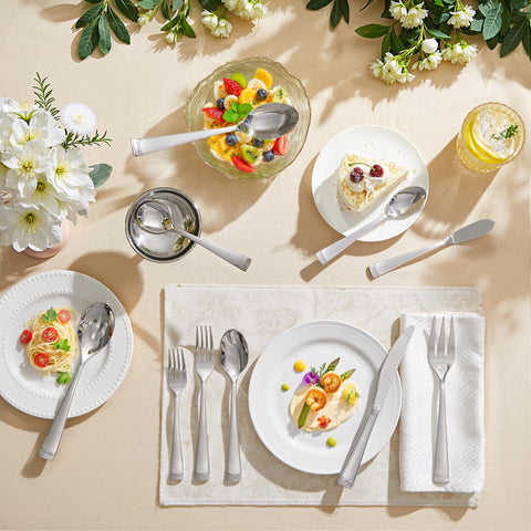 KINGSTONE dinner fork and spoon pair displaying balanced weight and comfortable hold