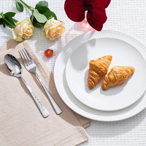 KINGSTONE flatware in dishwasher illustrating easy cleanup advantage