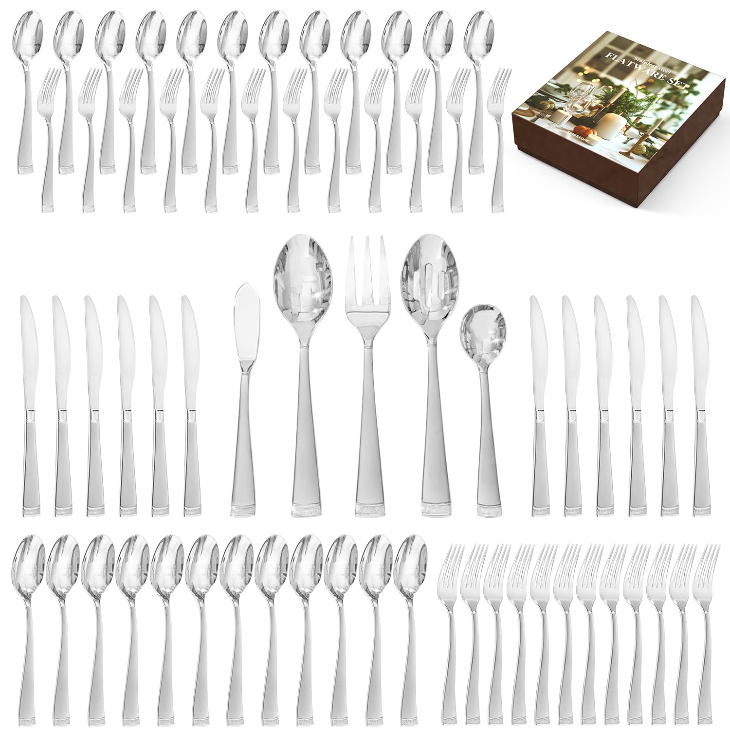 KINGSTONE front packaging showing full 65-piece set and included pieces for quick overview