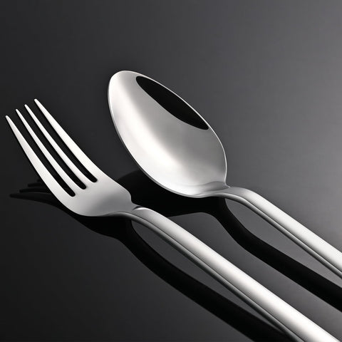 KINGSTONE flatware styled on dining table showing modern aesthetic and presentation benefit