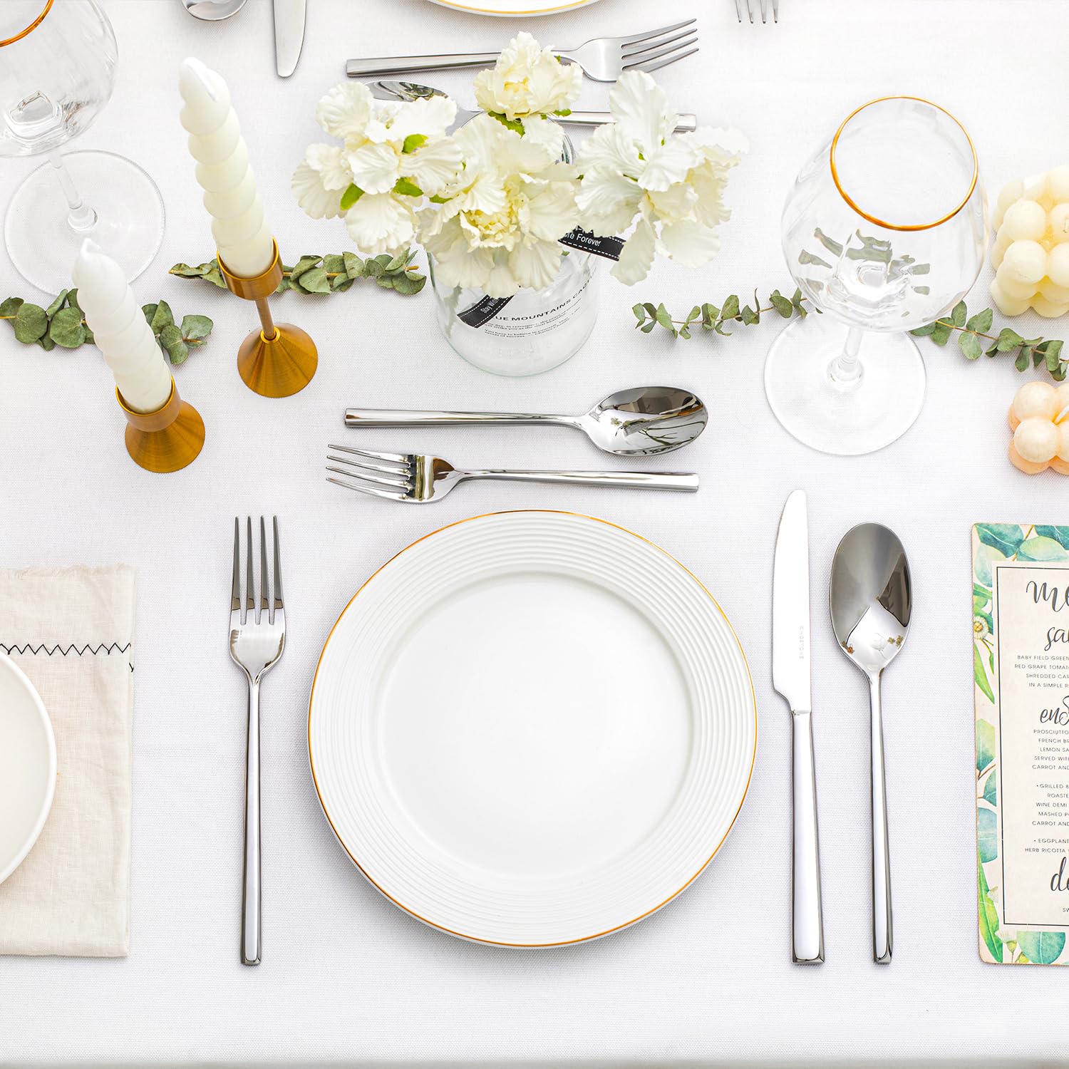 KINGSTONE table setting lifestyle showing versatility for everyday and events