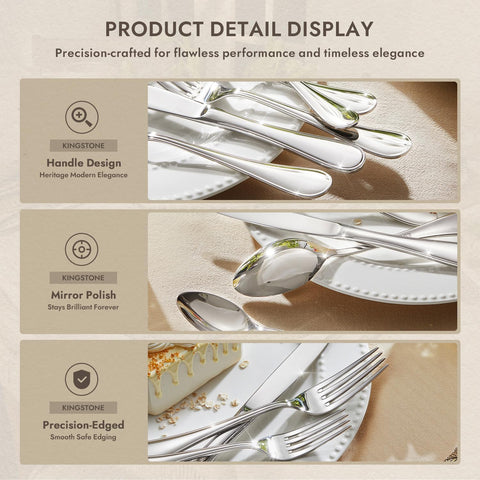 KINGSTONE full table setting with flatware enhancing a hosted dinner
