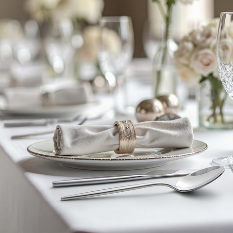 KINGSTONE flatware in a casual dinner setting pairing well with everyday plates