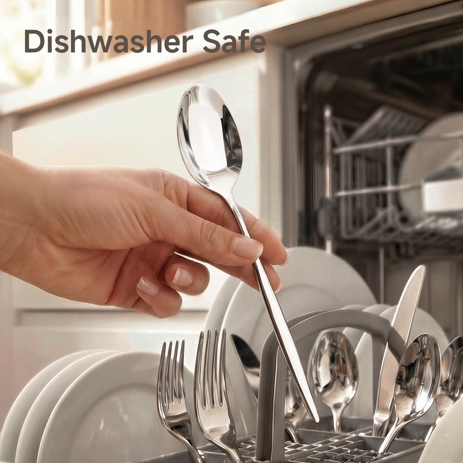 KINGSTONE scale with hand displaying real-size utensil weight and balance
