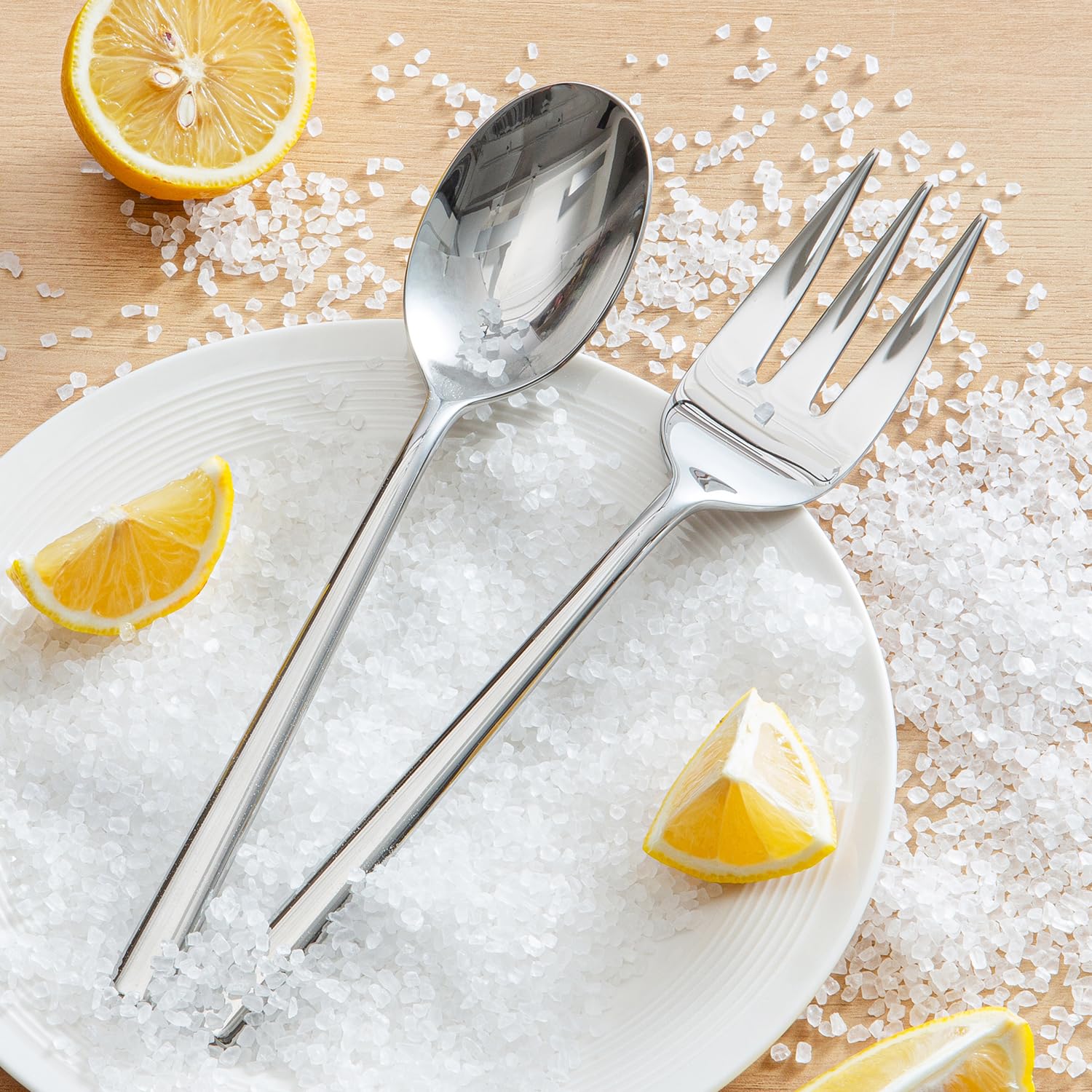 KINGSTONE hostess serving utensils arranged to show serving flexibility and polished finish