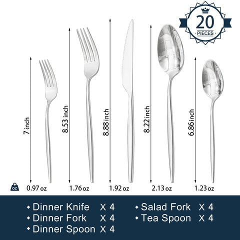 KINGSTONE stacked utensils inside a drawer organizer for tidy storage