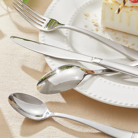 KINGSTONE table setting lifestyle with cutlery placed on elegant dining table for events