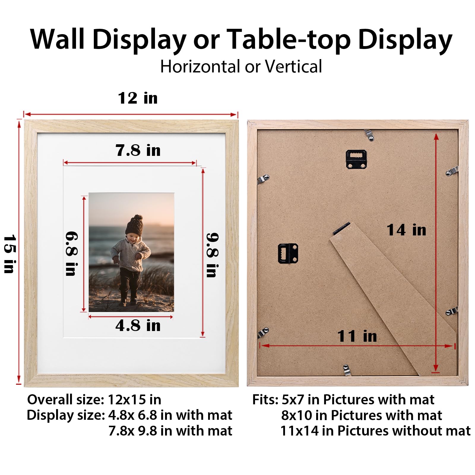 KINLINK full 11x14 print in frame showing how larger artwork fills the frame