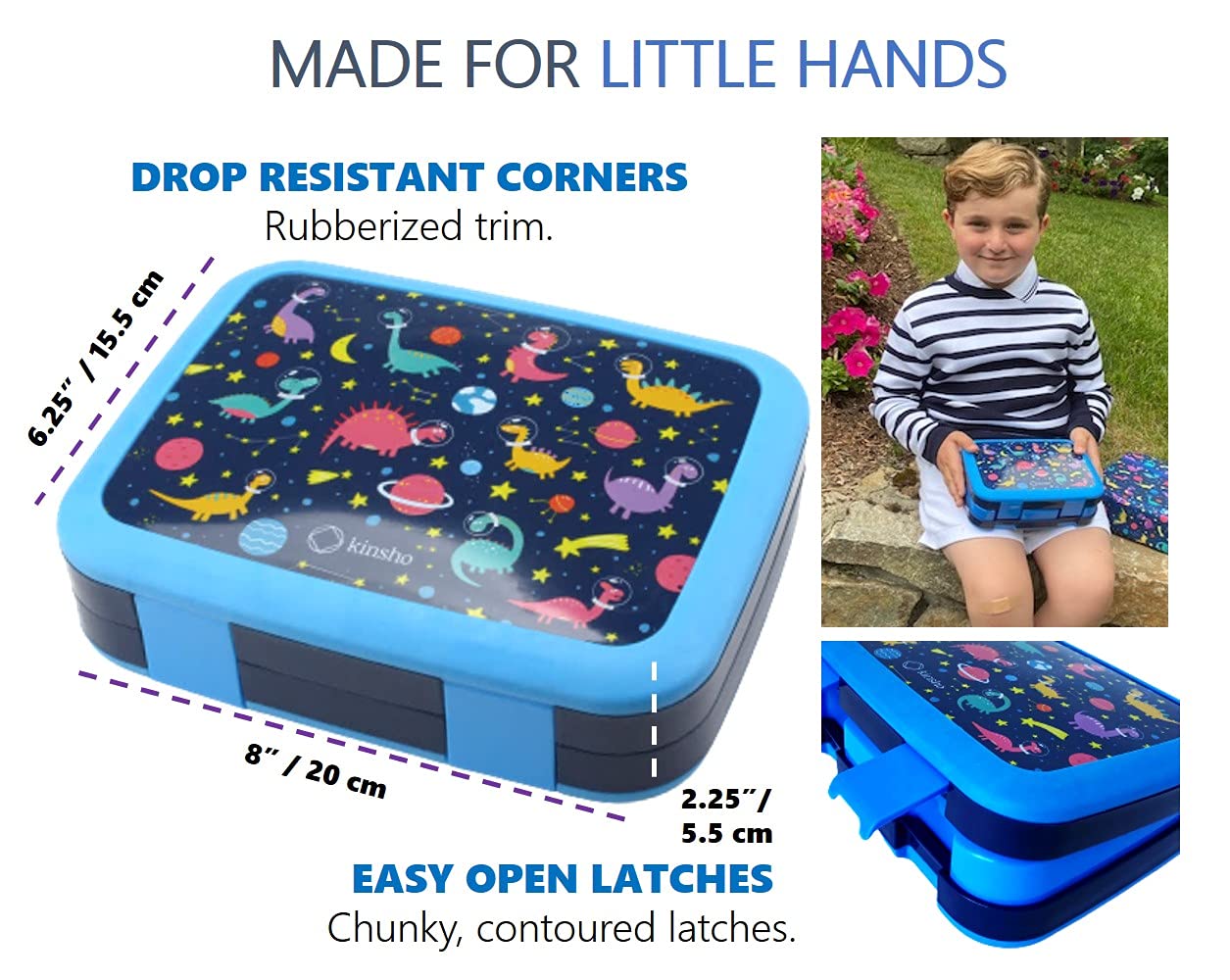 kinsho four compartment tray top view organizing foods for picky eaters