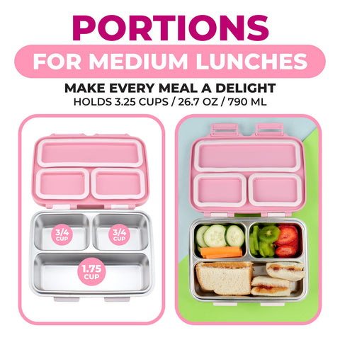 kinsho spork beside filled compartments demonstrating convenient eating