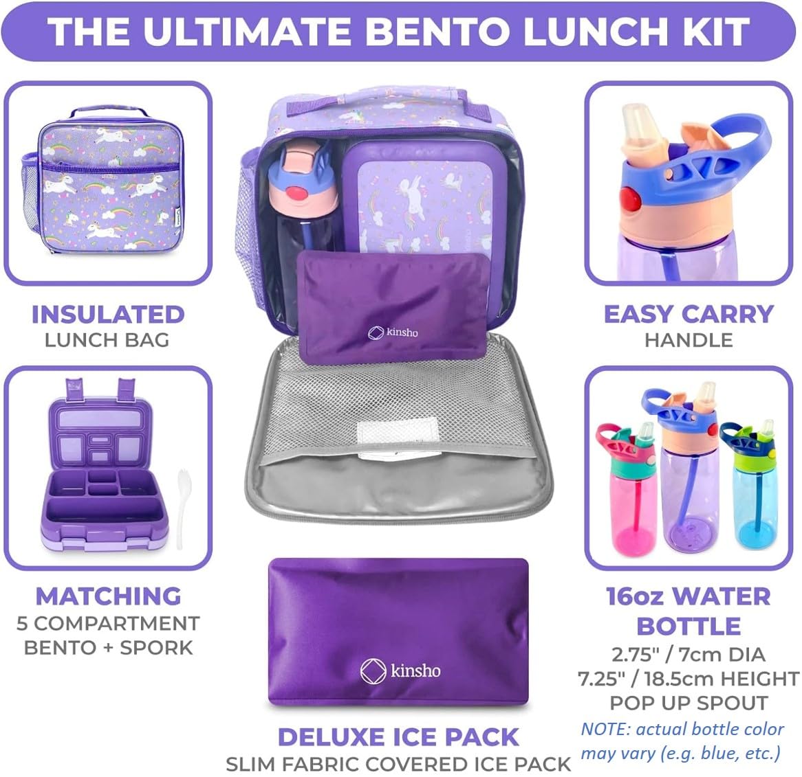 kinsho bento closeup of five sealed compartments keeping foods separated and appealing