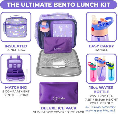 kinsho bento closeup of five sealed compartments keeping foods separated and appealing