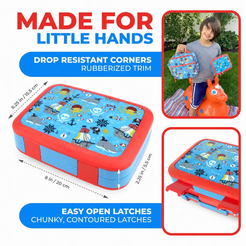 kinsho Blue Pirates opened insulated bag with bento inside keeping food cool