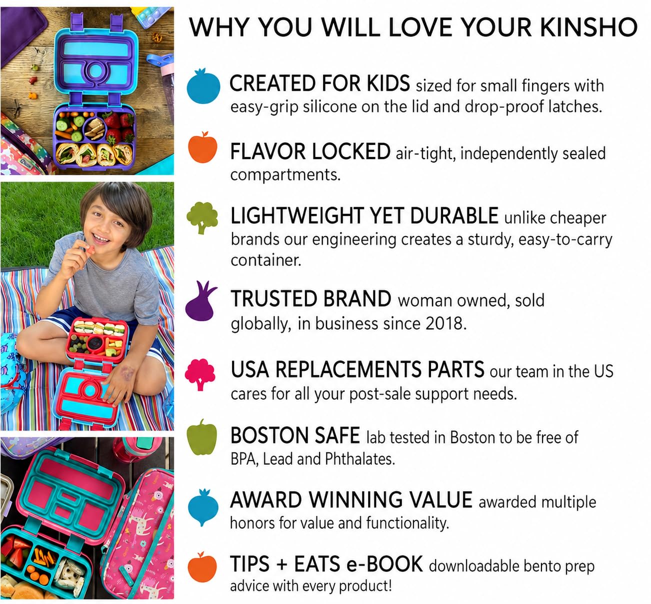 kinsho Blue Pirates lunchset next to backpack showing compact size advantage