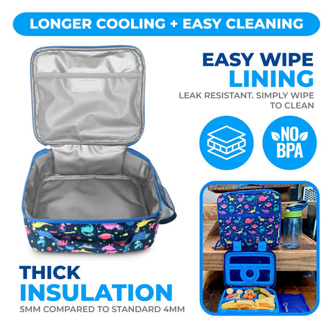 kinsho ice pack and spork neatly placed saving space and staying cool