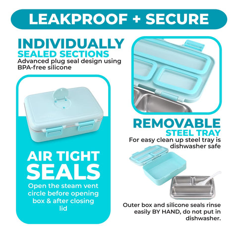 kinsho stainless tray closeup revealing removable SUS304 tray for easy dishwasher cleaning and hygiene