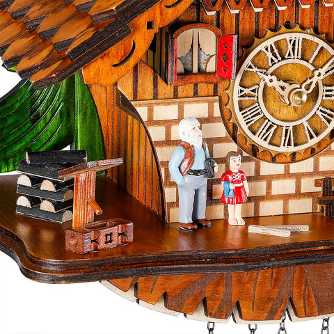 kintrot cuckoo clock in living room setting adding warmth and decorative character