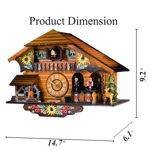 Kintrot pendulum and clock face detail illustrating accurate quartz timekeeping