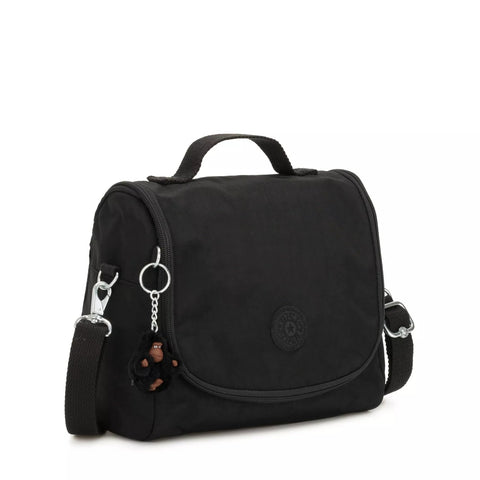 Kipling bag attached to suitcase trolley sleeve showing travel convenience benefit