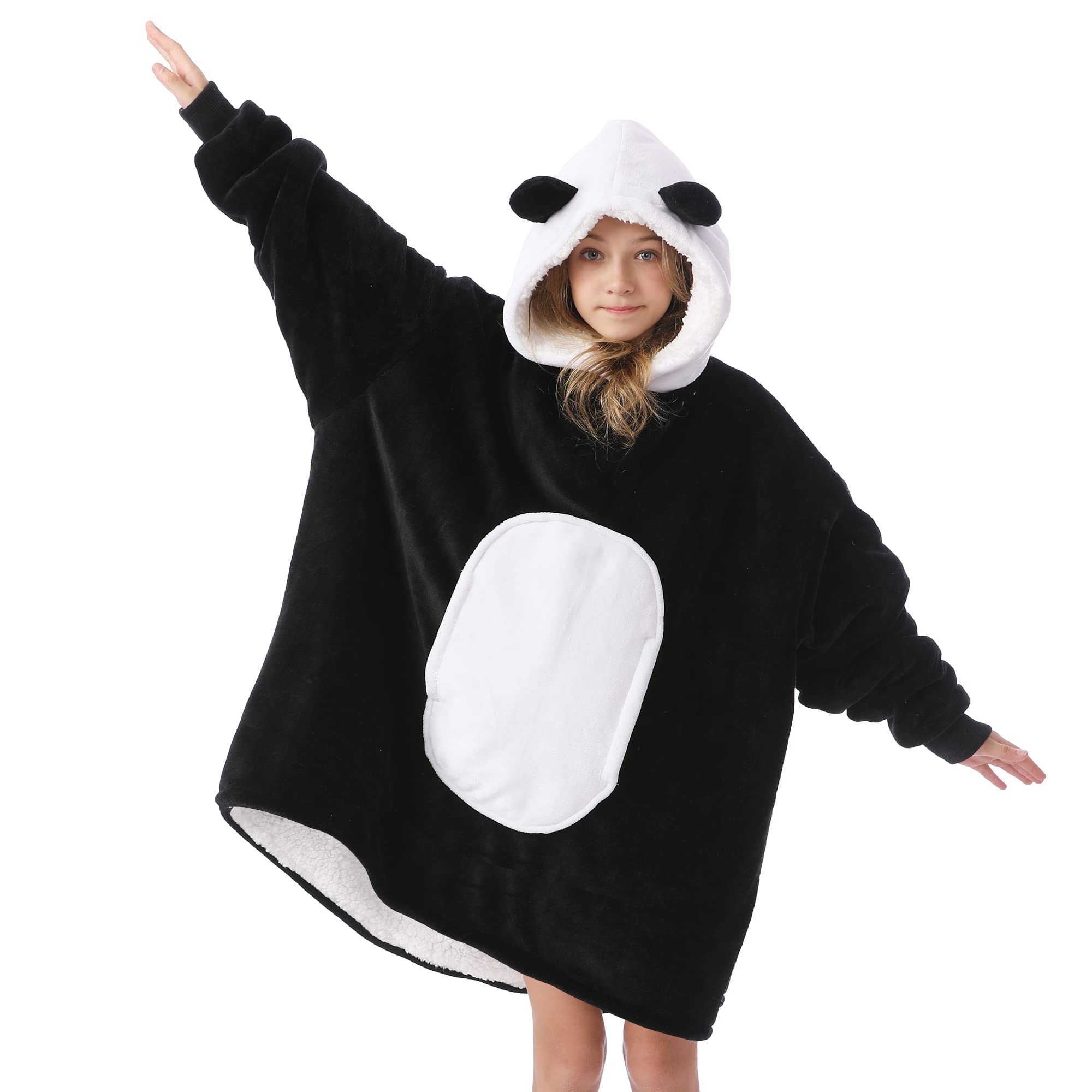Kipswiza panda texture sherpa closeup highlighting soft fleece and insulating feel