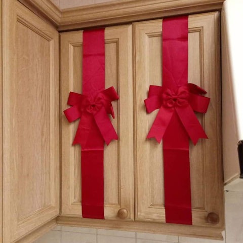K KIRKWOOD KITCHEN stick-on Velcro on ribbon edge, adjustable secure fastening