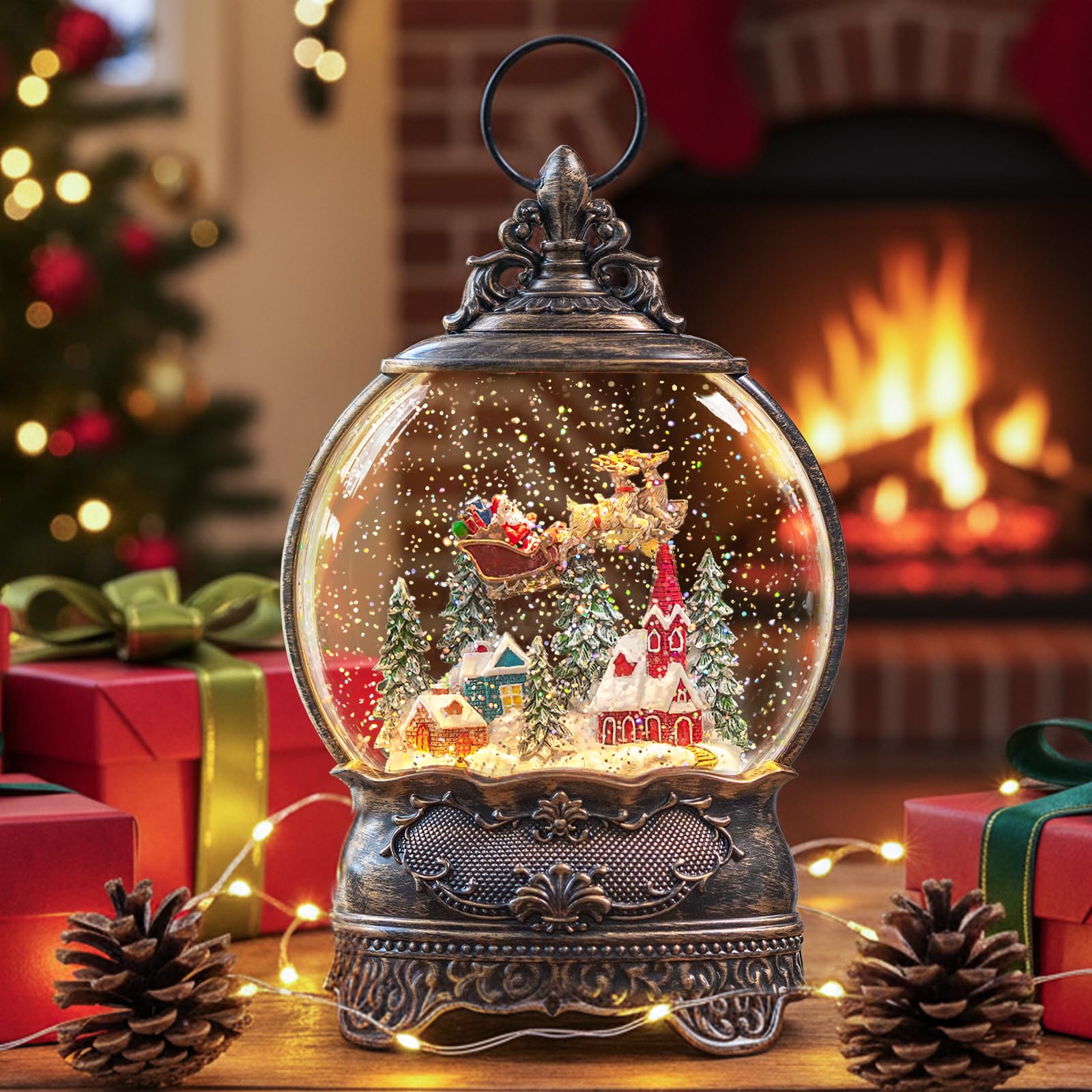 Kirschblüte swirling glitter in motion — demonstrates gentle snowfall visual effect