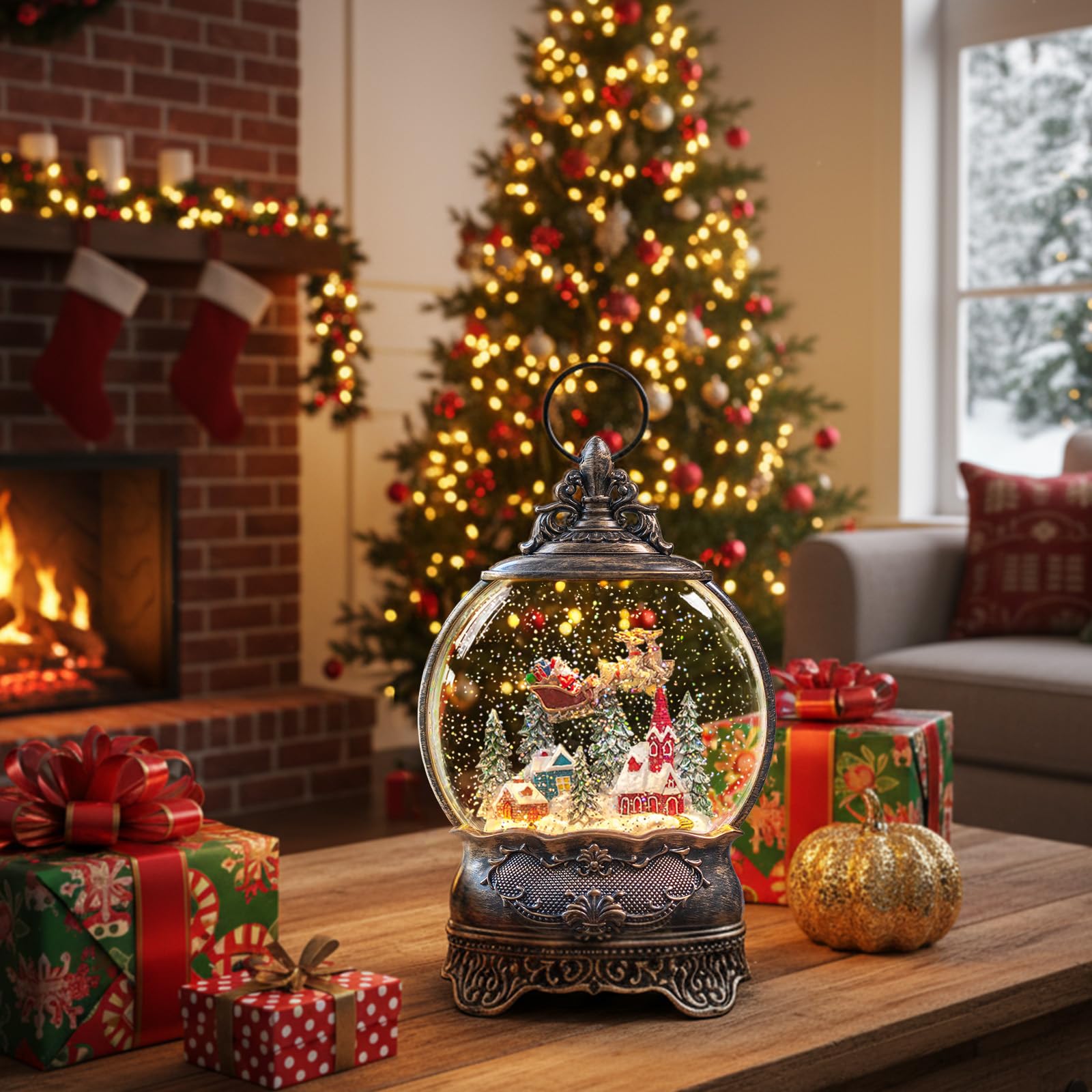 Kirschblüte on a cozy mantel with decorations — inspires seasonal styling ideas