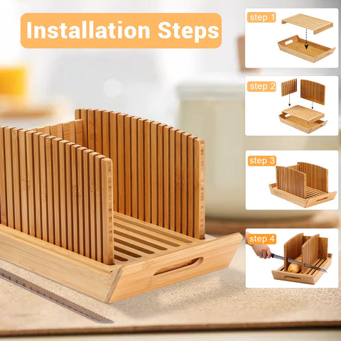Kiss Core adjustable guide slots demonstrated for thin, medium, and thick slices