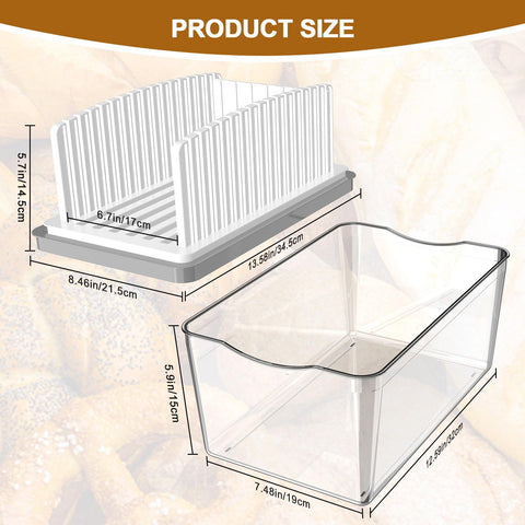 Kiss Core bread box on kitchen counter storing bread and reducing countertop clutter