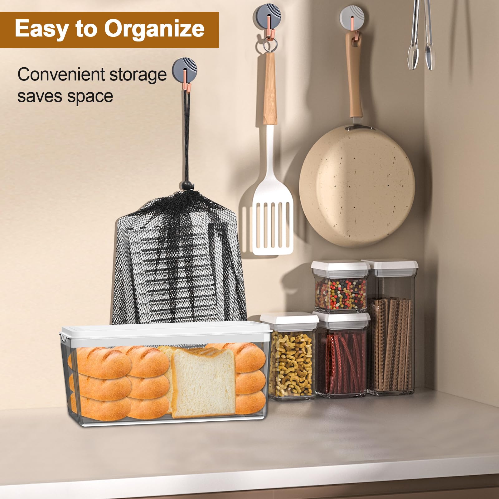 kiss core lifestyle image slicing a homemade loaf into the box showing tidy, hands-free transfer
