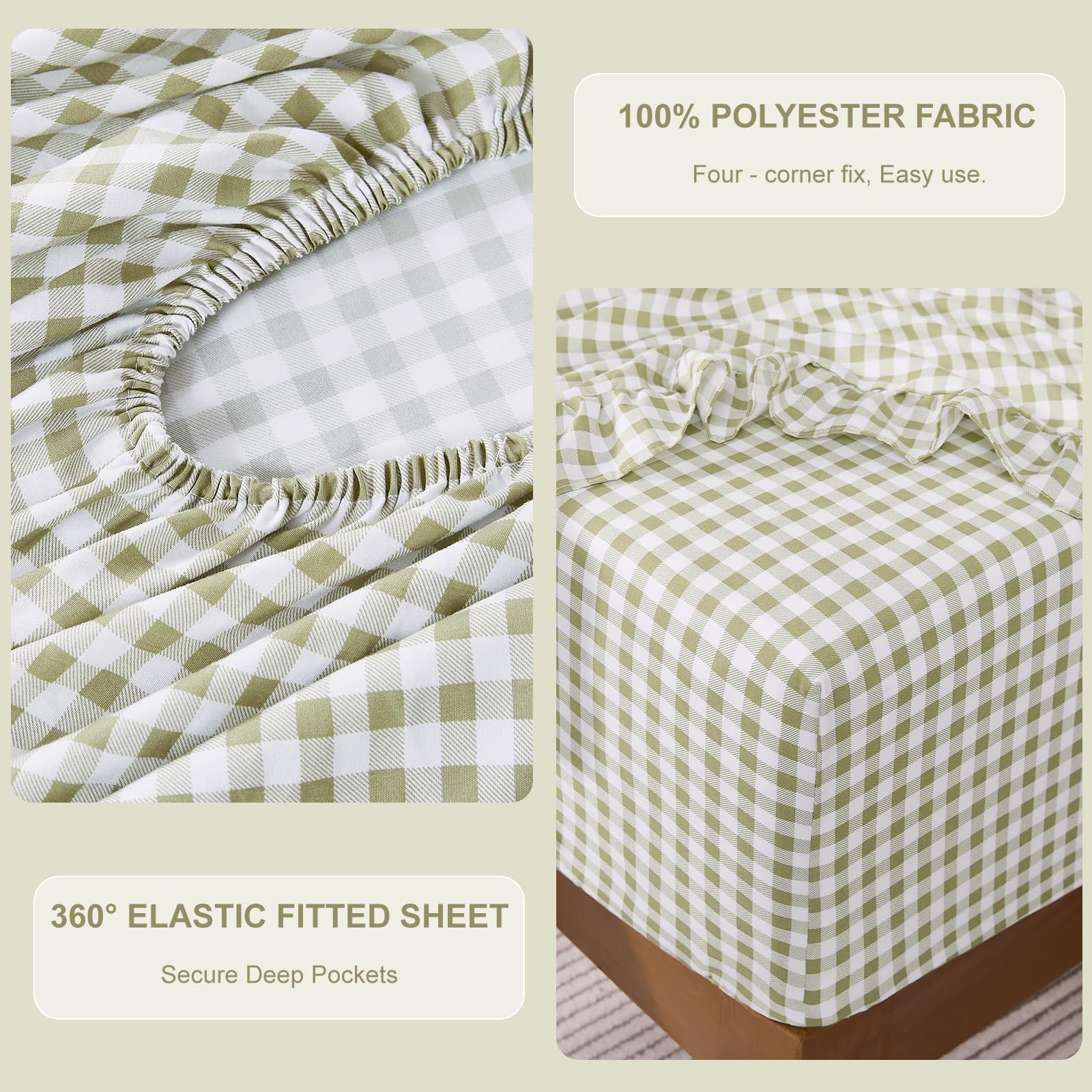 kisswish fitted sheet deep pocket demo showing secure mattress fit