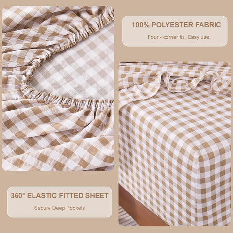 kisswish fitted sheet showing 16-inch deep pocket and secure fit benefit
