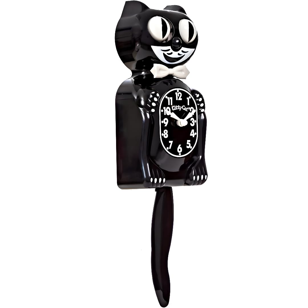 Kit Cat Klock installed in kitchen adding retro personality
