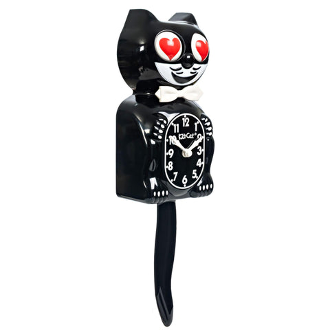 Kit Cat Klock showing swinging tail motion, Kit Cat Klock brings kinetic decor appeal