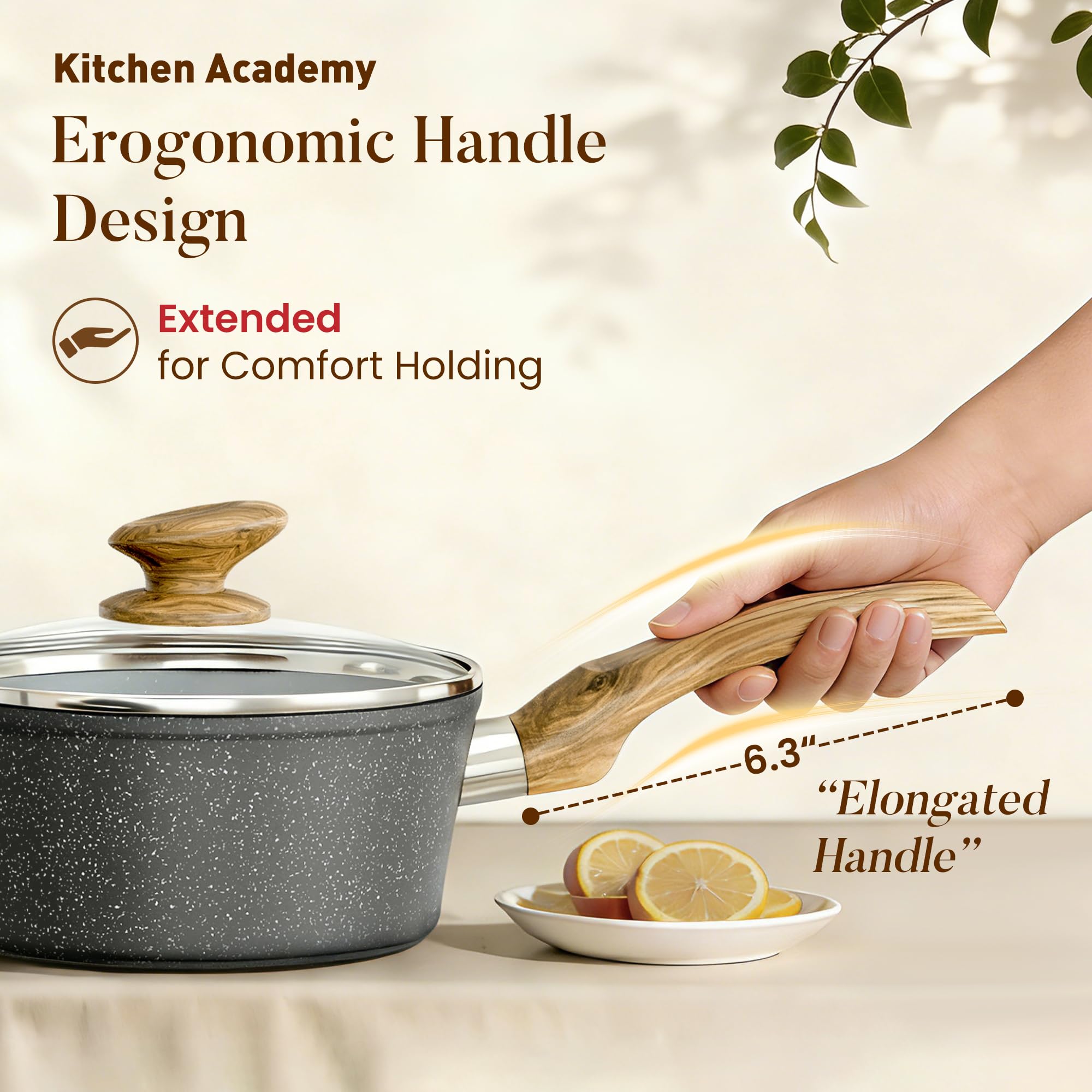 Kitchen Academy set on induction cooktop proving fast, even heating compatibility