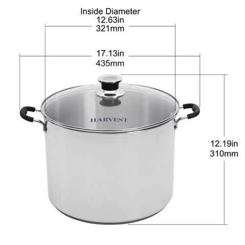 KITCHEN CROP canner on induction glass stovetop demonstrating even heating benefit