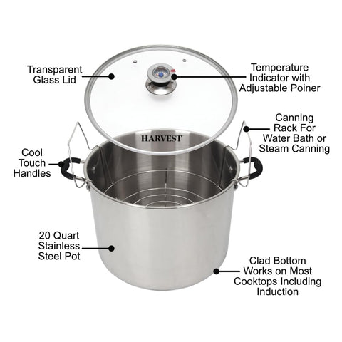 KITCHEN CROP tempered glass lid close-up with temperature indicator for monitoring