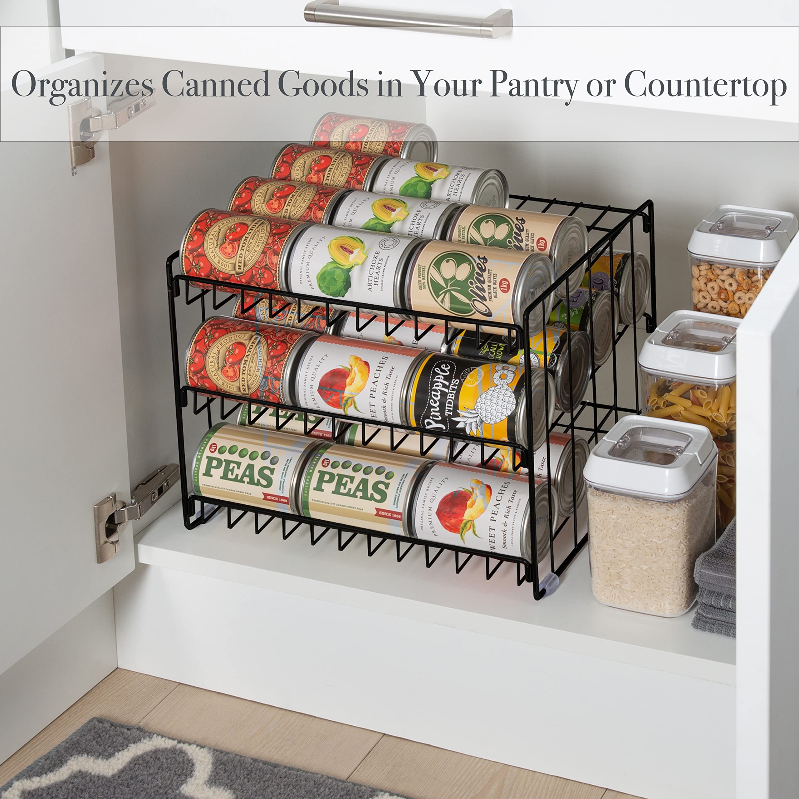 Kitchen Details placed inside cabinet, demonstrating space-saving and easy access