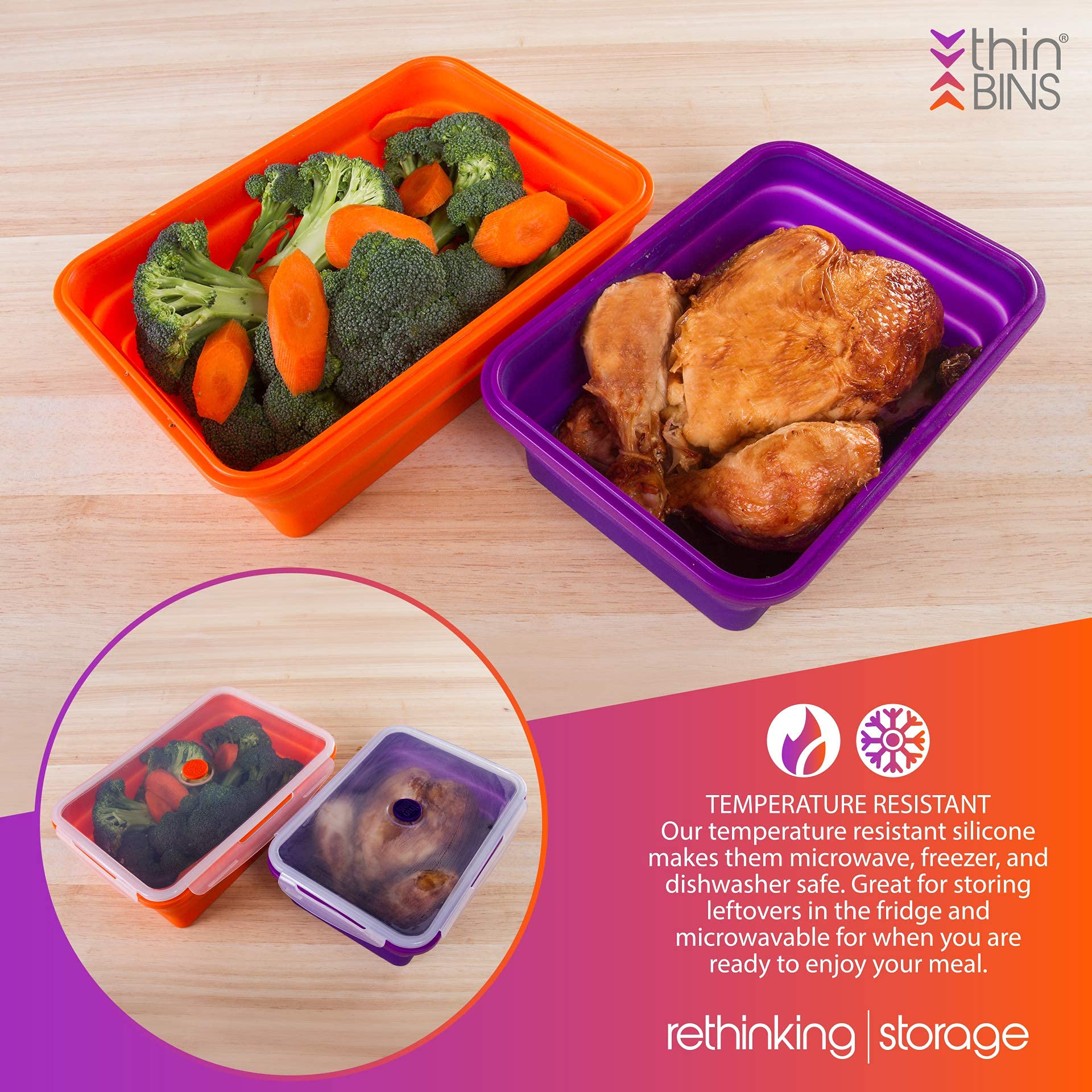 Kitchen Home containers inside fridge storing leftovers neatly to extend freshness