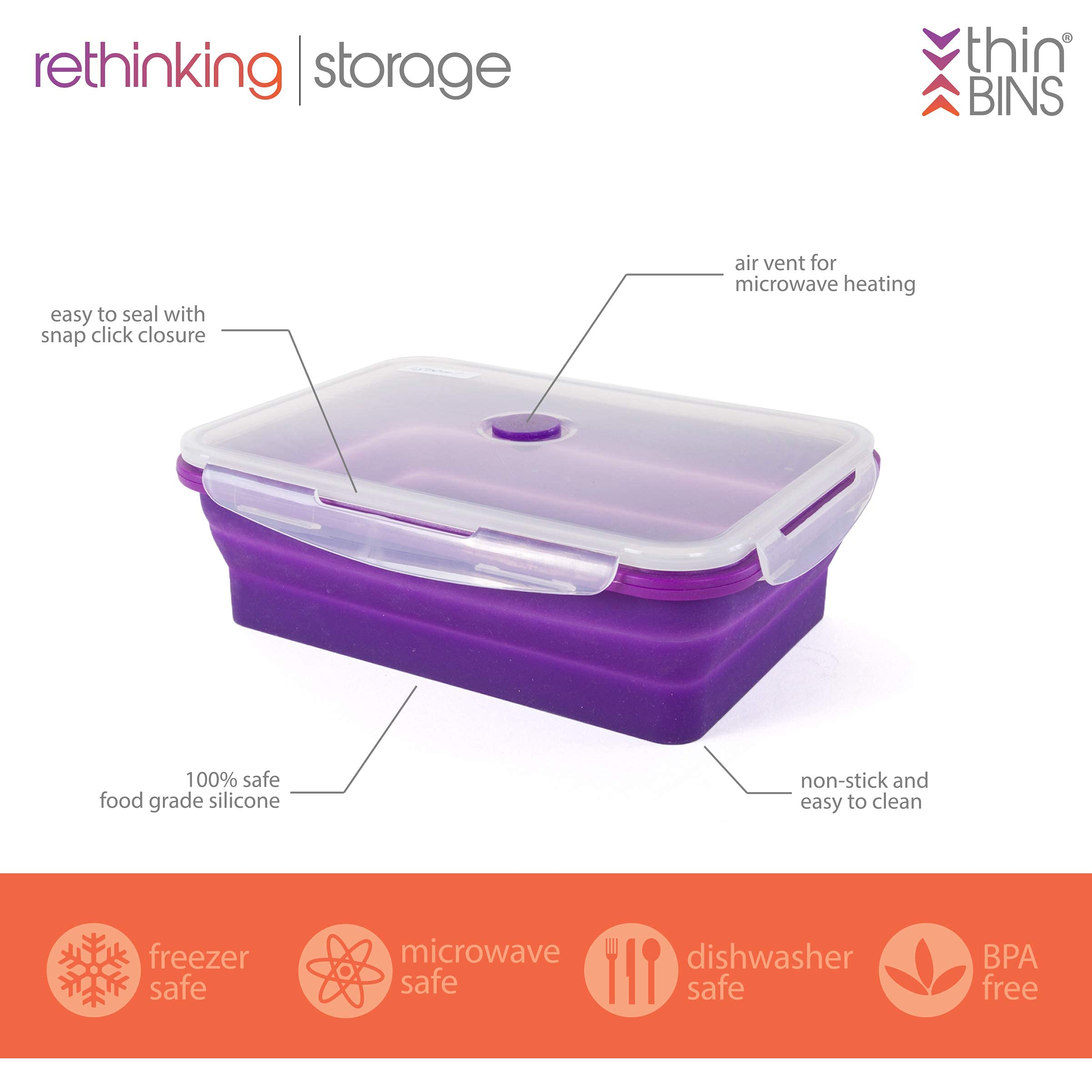 Kitchen Home size comparison showing 50 oz and 68 oz containers for portion planning