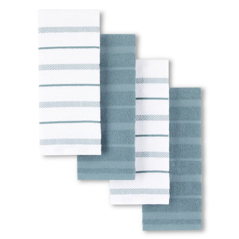 KitchenAid front packaging showing four towels and colorway, highlights set convenience