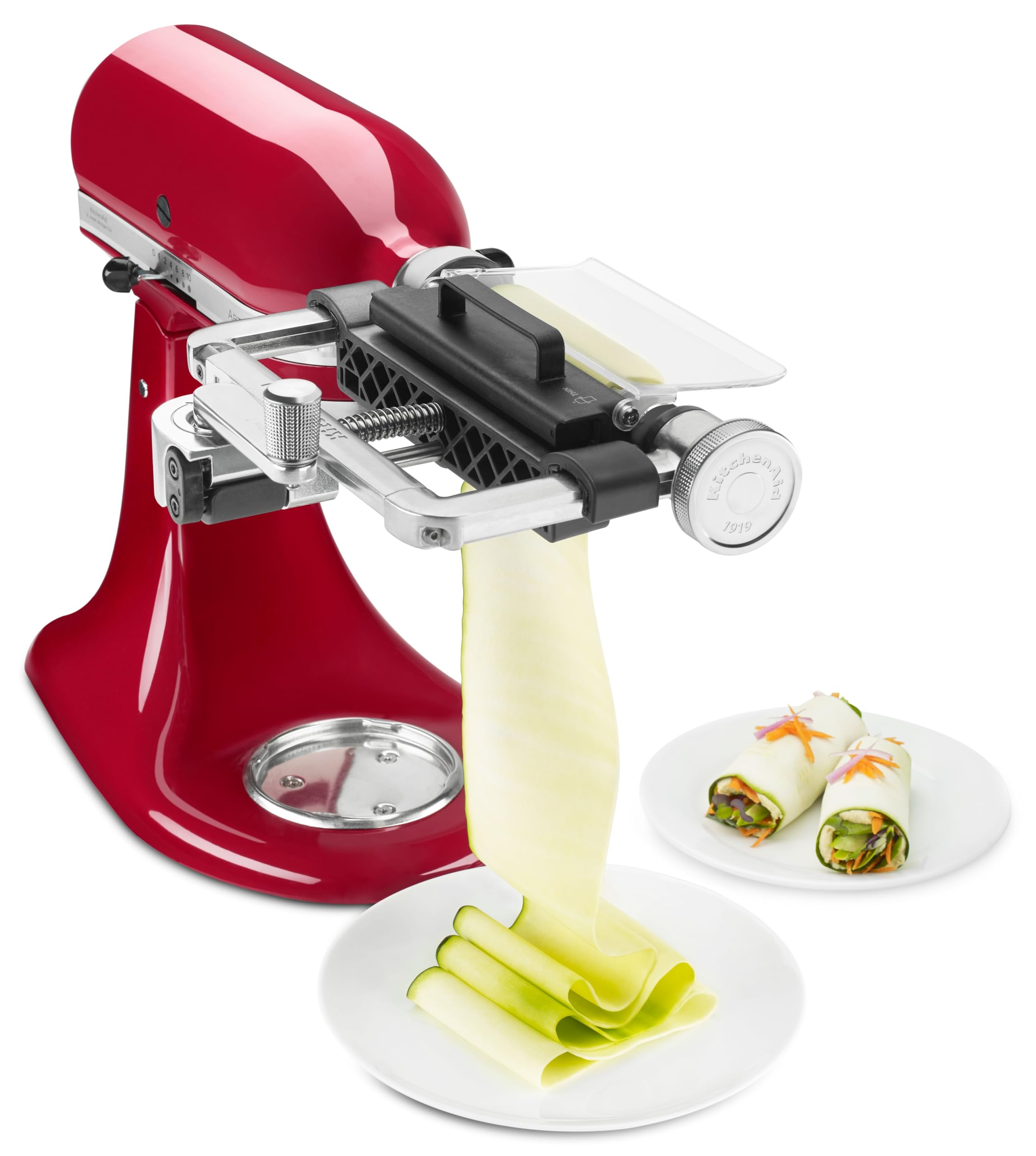 KitchenAid blades close-up highlighting sharp edges for precise slices