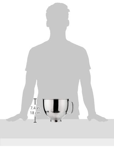KitchenAid bowl handle close-up highlighting ergonomic grip for safer lifting and pouring