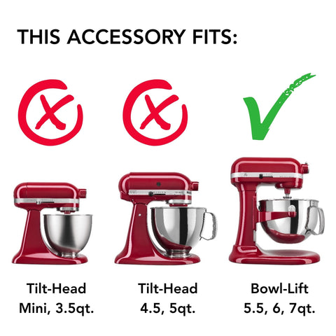 KitchenAid close-up of ergonomic handle on stainless bowl for secure lifting and pouring