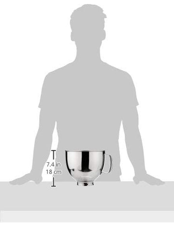 KitchenAid bowl handle close-up highlighting ergonomic grip for safer lifting and pouring